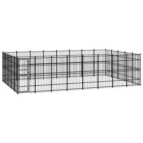 Outdoor Dog Kennel Steel 396.8 ft²