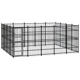 Outdoor Dog Kennel Steel 198.4 ft²