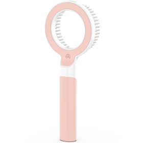 Pet Life 'WAGNIFY' 360 Degree and Multi-Directional Modern Grooming Pet Rake Comb (Color: pink)