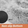 Fluffy Dog Crate Pad, Plush Faux Fur Dog Bed For Extra Large Dogs, Calming XL Dog Bed For Crate, Soft Warm Dog Crate Mat With Non-Slip Bottom, Grey